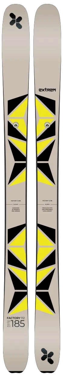 Picture of the Extrem Factory 112 skis.